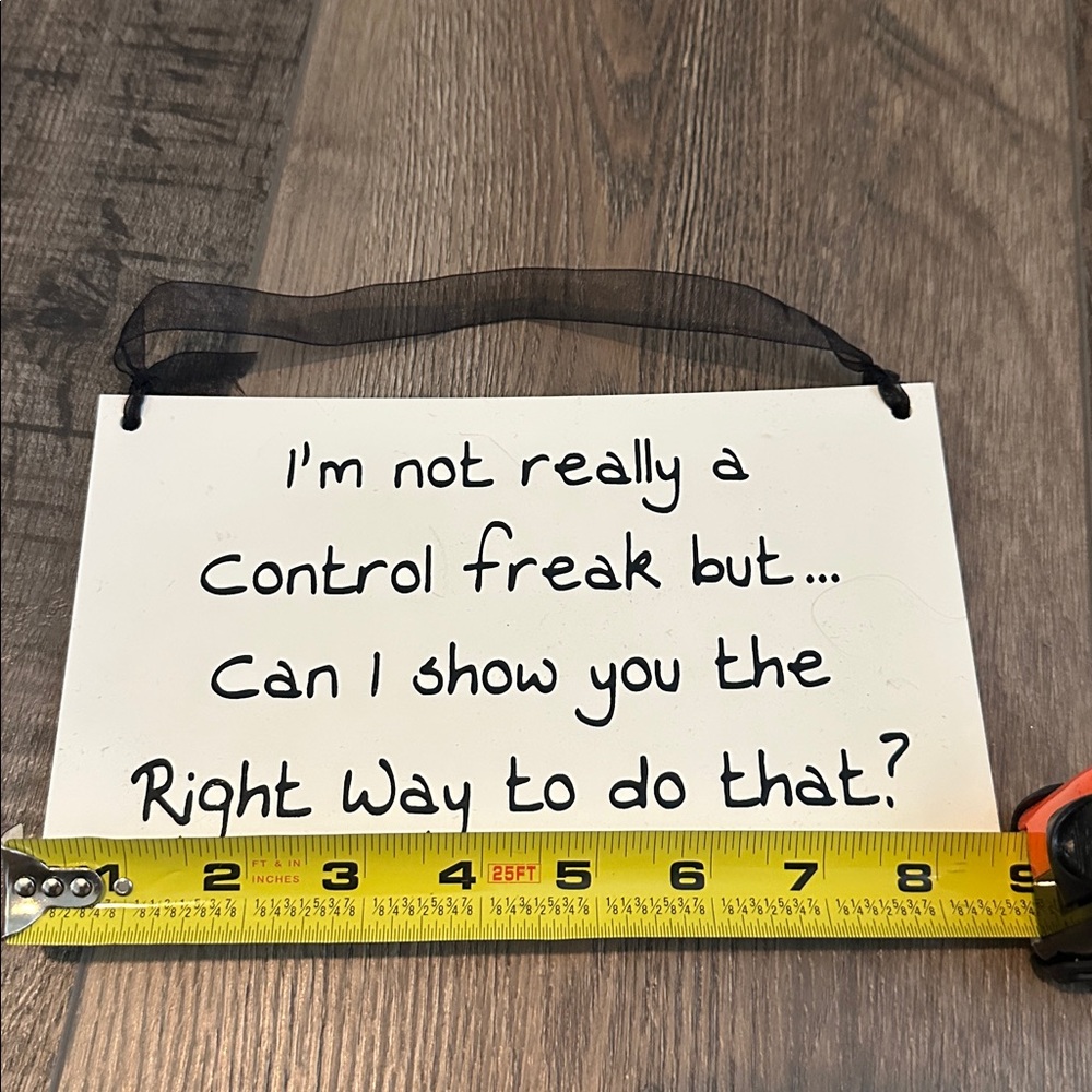 Humorous White Wall Sign - Picture 2 of 2